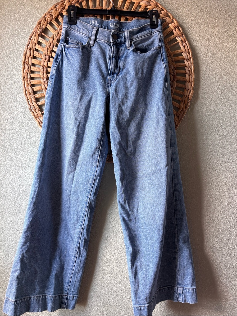 a.n.a Light Blue Wide-Leg Jeans